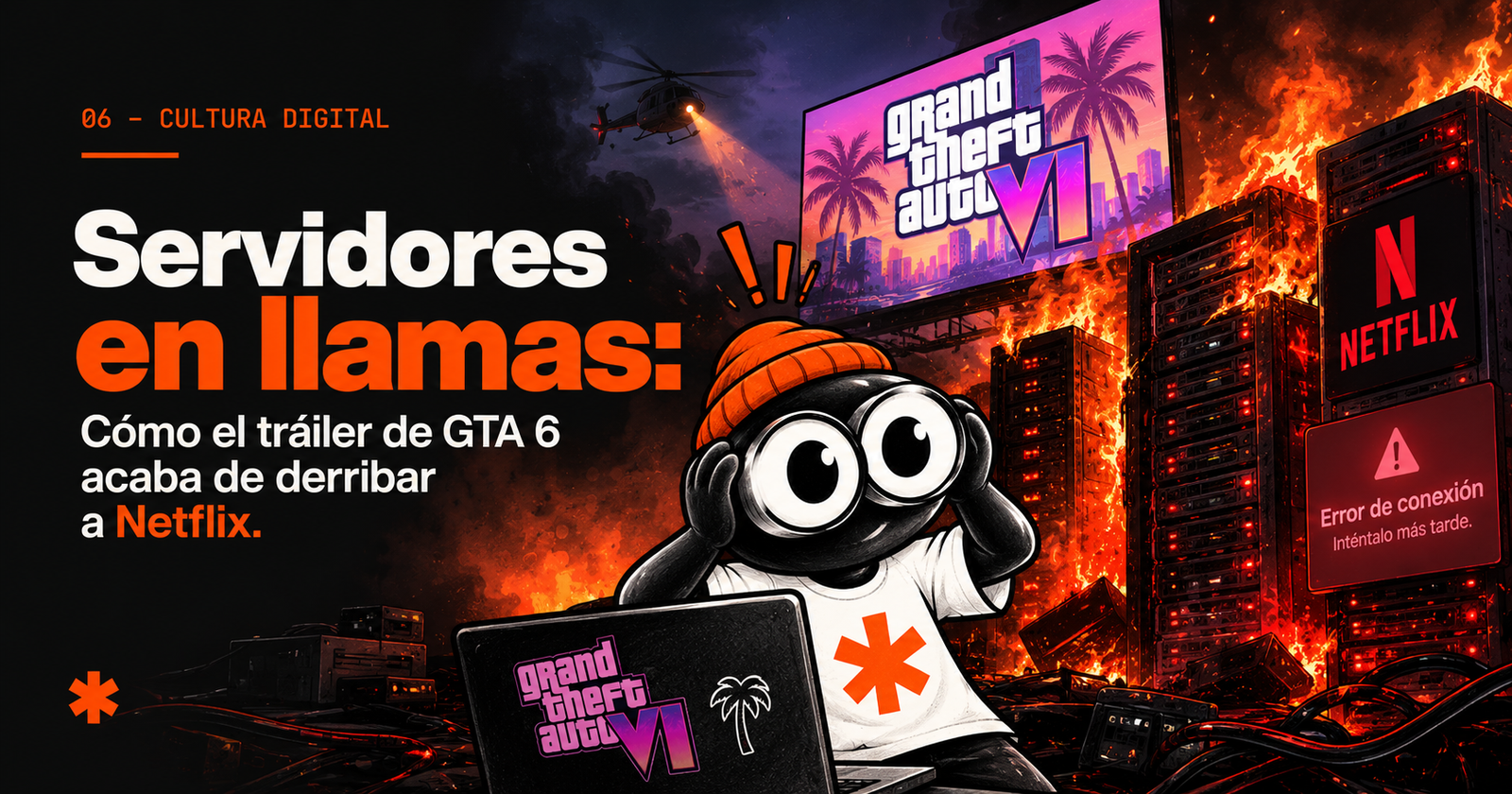 Servidores en llamas: Cómo el tráiler de GTA 6 acaba de derribar a Netflix.