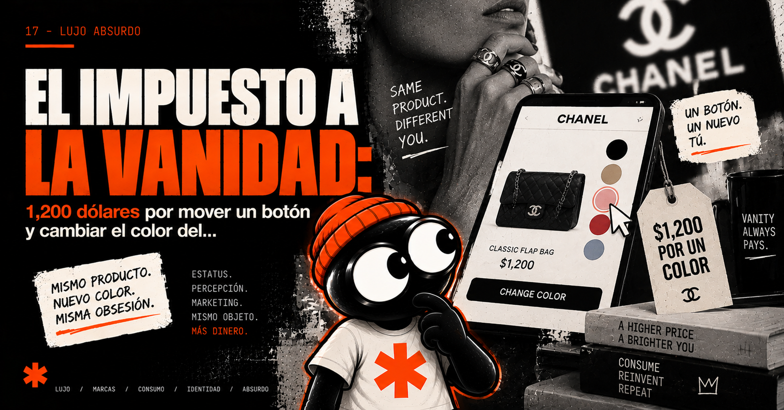 El impuesto a la vanidad: 1,200 dólares por mover un botón y cambiar el color del aluminio.