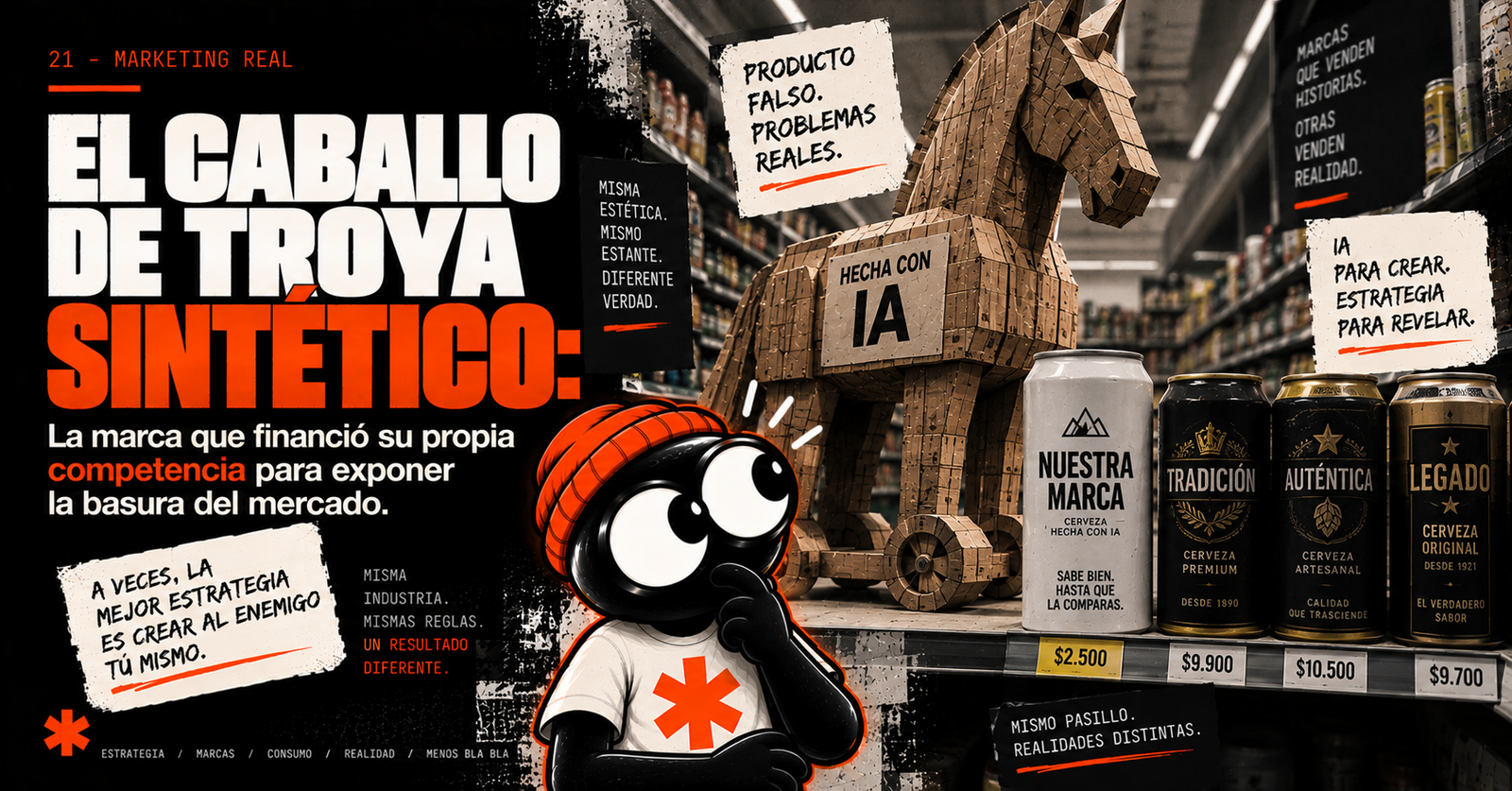 El caballo de Troya sintético: La marca que financió su propia competencia para exponer la basura del mercado.