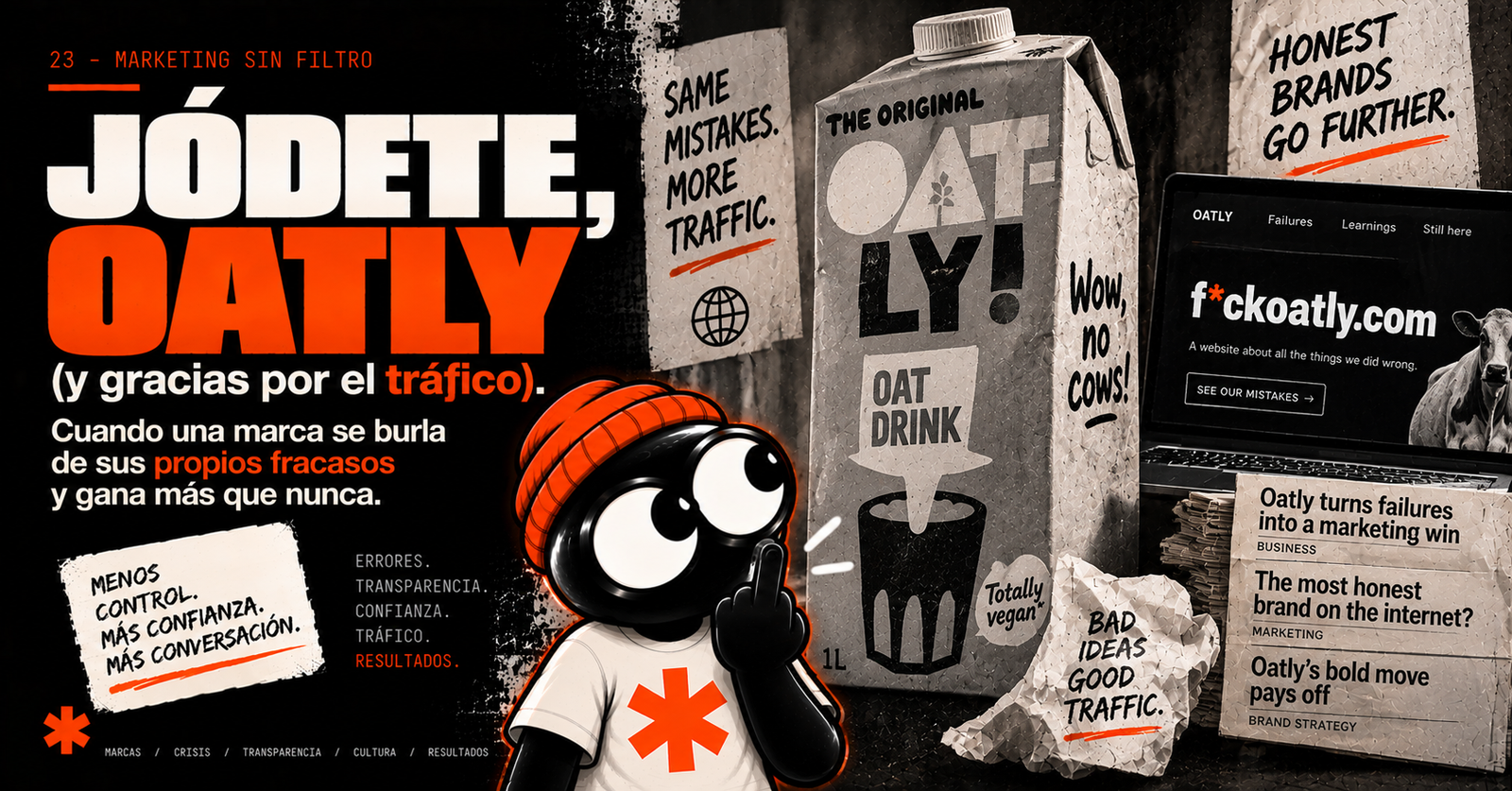 Jódete, Oatly (y gracias por el tráfico).