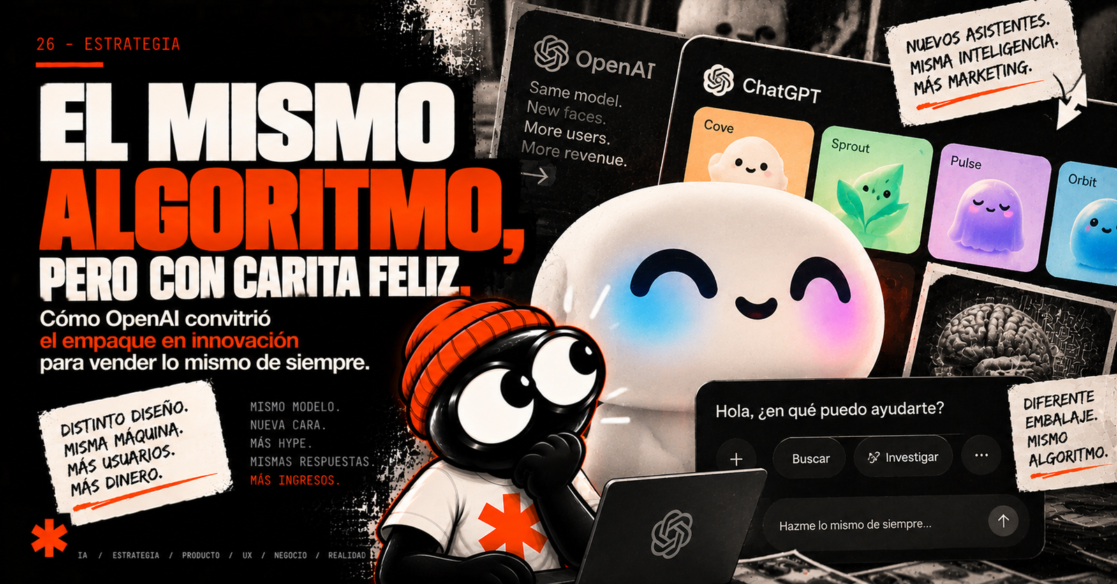El mismo algoritmo, pero con carita feliz.